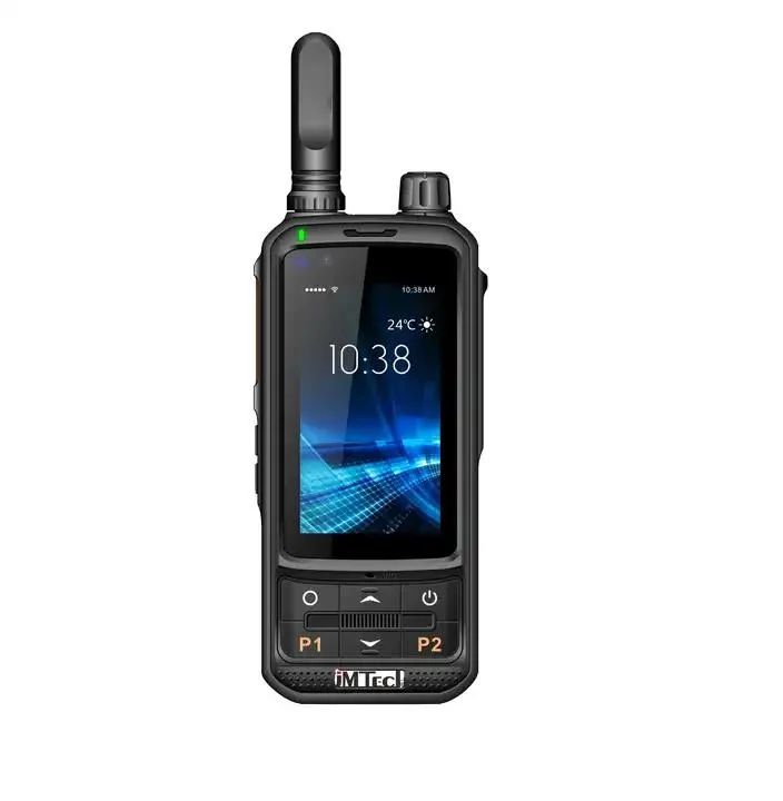 4gjmtech T370s pantalla táctil Android 9,0 POC Radio Móvil Teléfono con soporte de Walkie Talkie Zello y Red PTT Real A pie