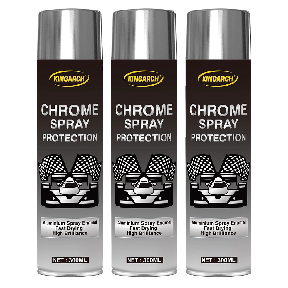 Aerosol Spray Paint Bright Chrome 400 Ml Mirror Effect Glossy Finish for Car/Bike/Scooty/Art/ Craft