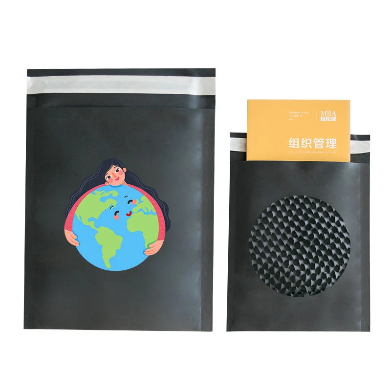 Competitive Price Compostable Recycled Black Kraft Padded Mailer Honeycomb Paper Envelope