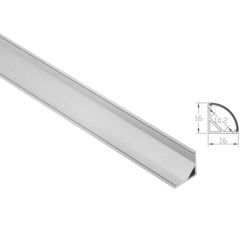 16X16mm Cabinet Lights LED Aluminum Profile Lighting Corner LED Light