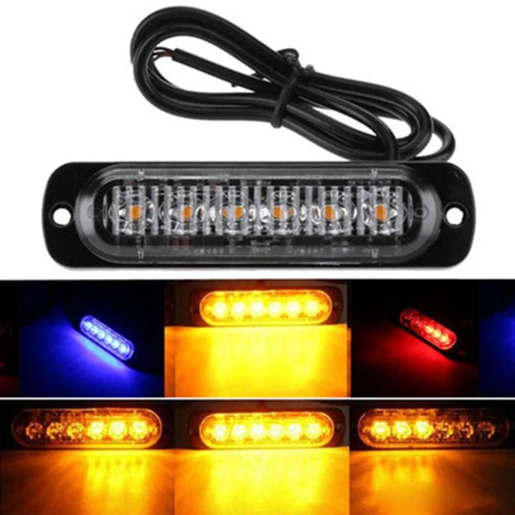 12V 24V 6 LED Car Bus Truck Trailer Lorry Side Marker Lights Brake Signal Lamp Blinker Light Indicator Side for Bus Truck Carava