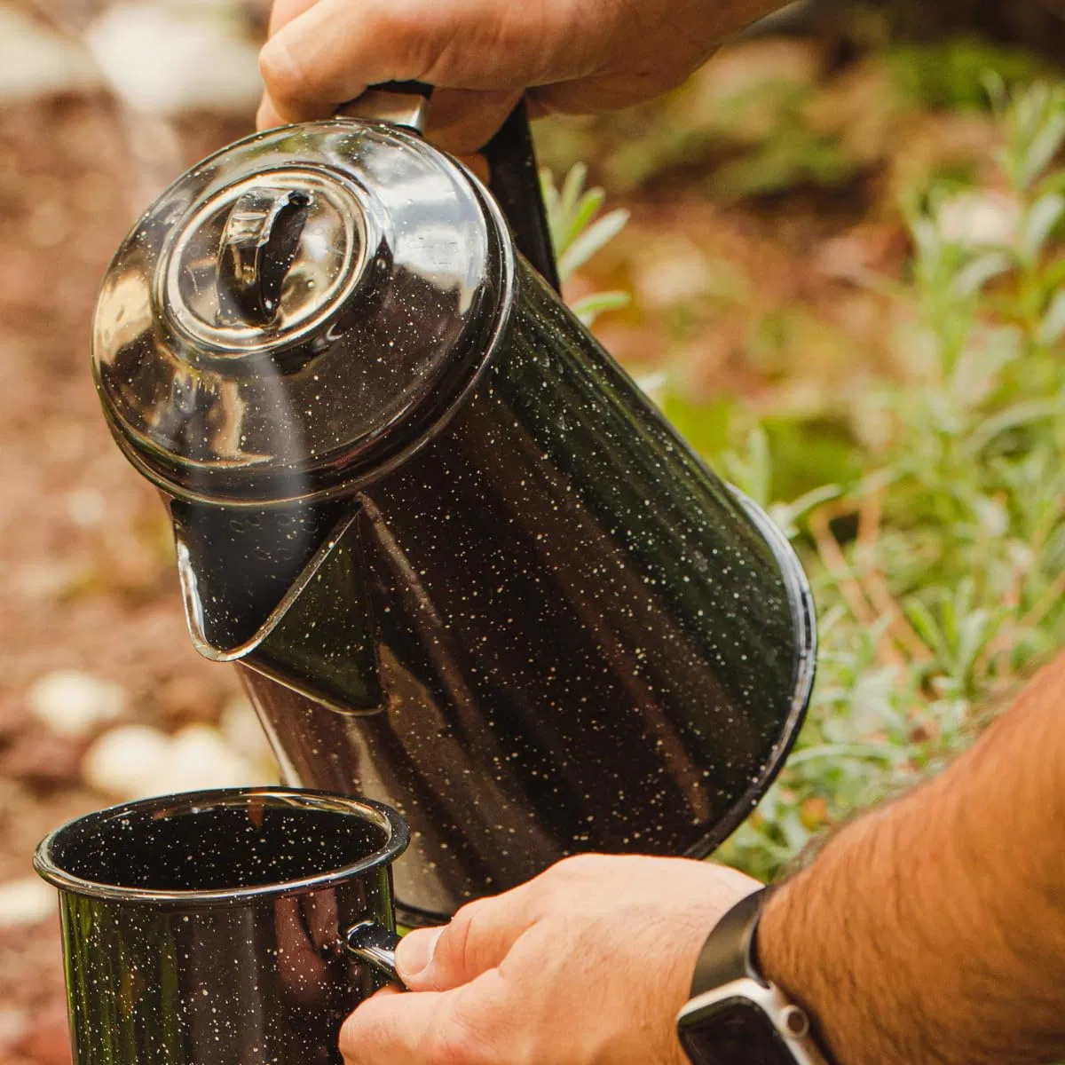 Nova Design Caldeira Café Camping Heat Coffee Chá água Máquina de lavar louça Jarros de segurança