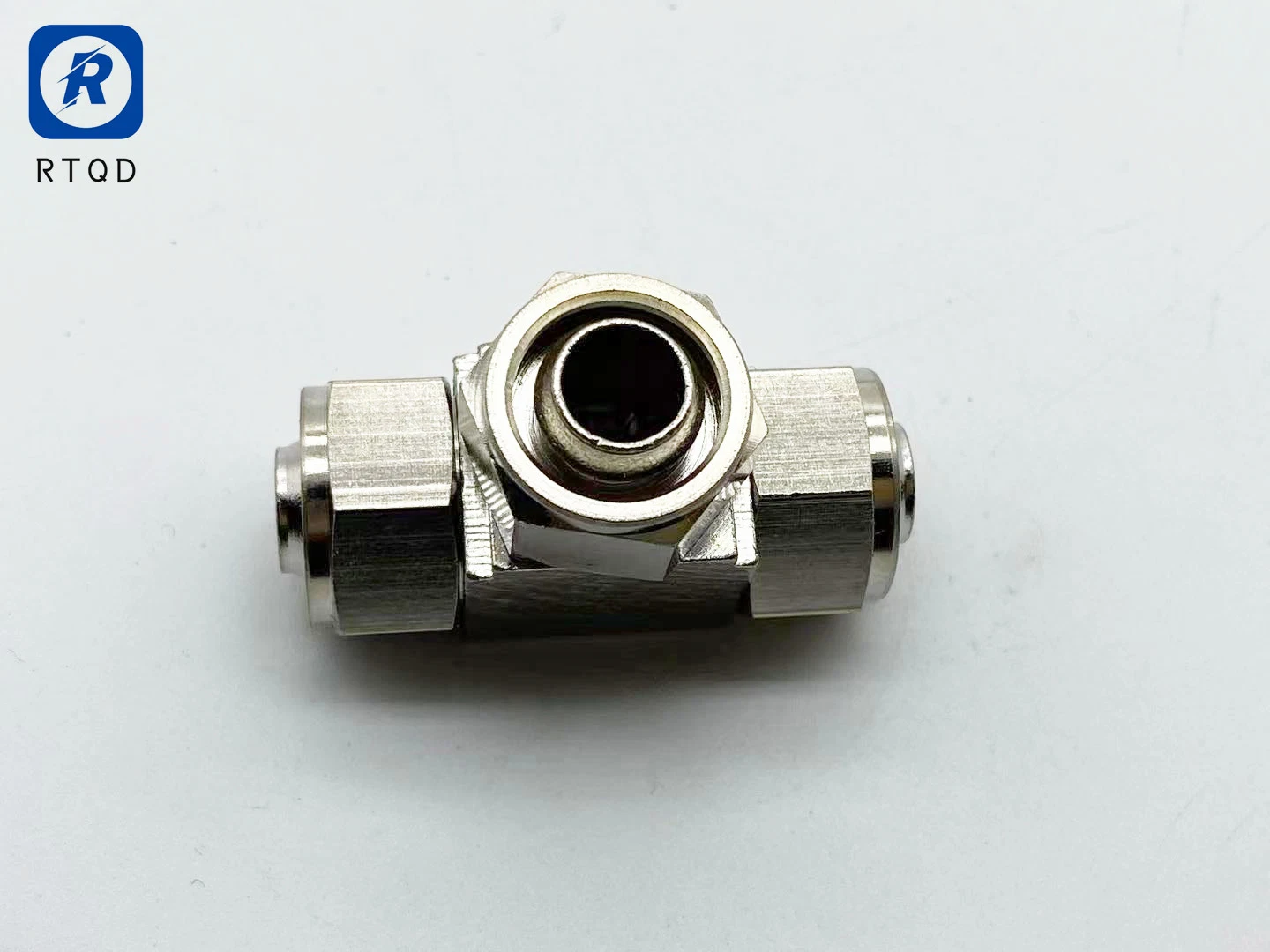 Pneumatic Quick Twist Tee Connector PU Tube Hose Silicone Tube PTFE Tube Push in Connector with Wire Ferrule of Brass Material Series Kle