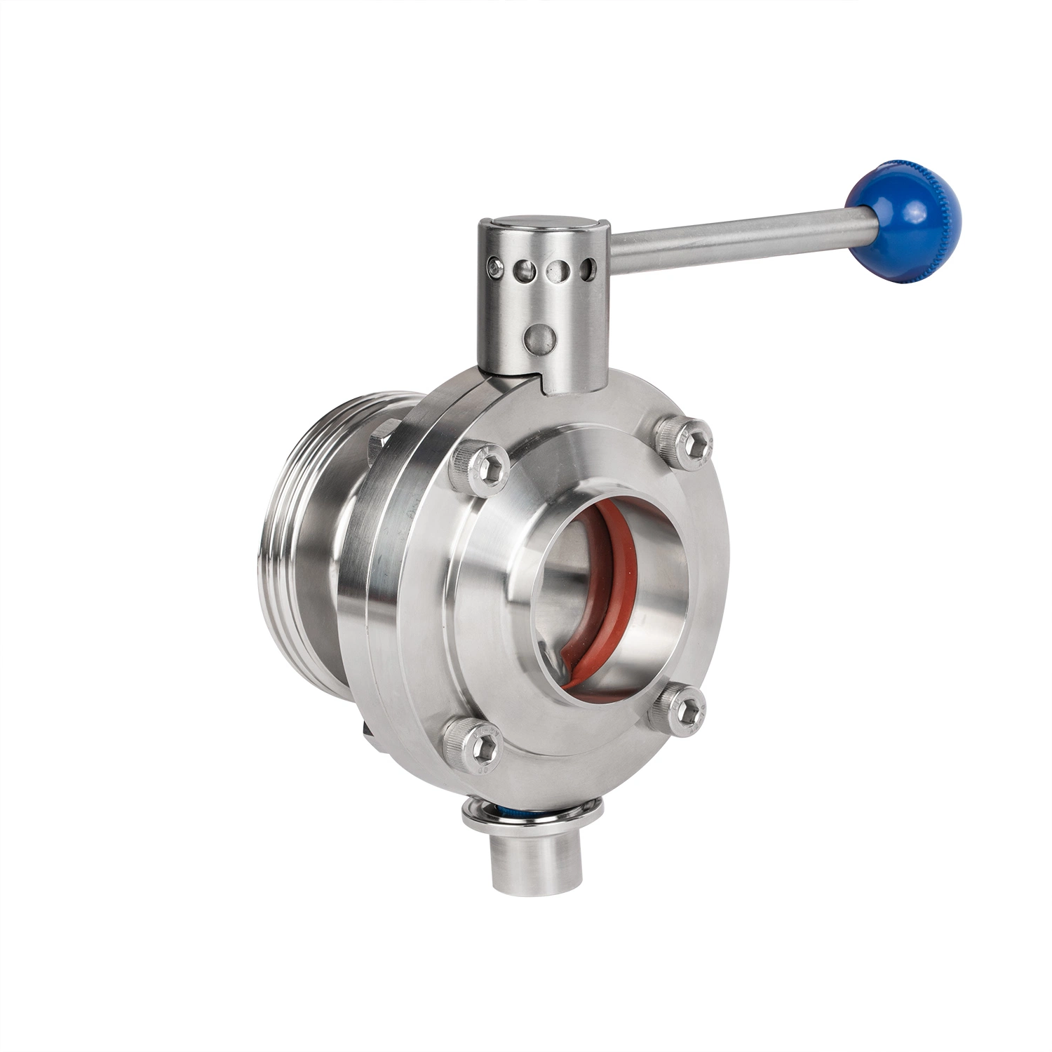 Stainless Steel Thread Welded Manual Sanitary Butterfly Valve