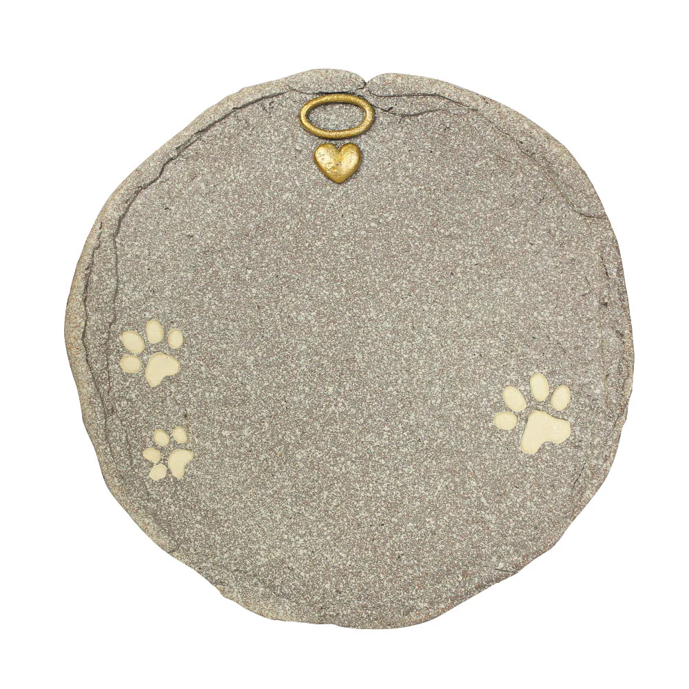 Resin Blank Stone Paw Print Puppy Dog Tombstone