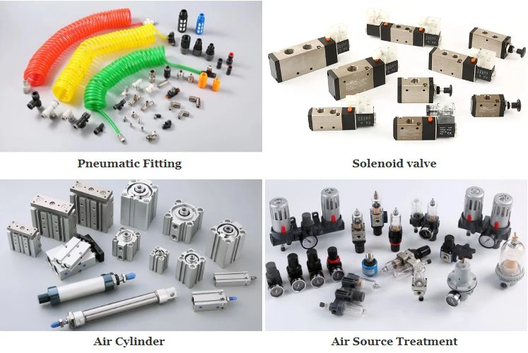 One Touch Fittings Plastic Steel Pneumatic Quick Connect Coupler PF Series