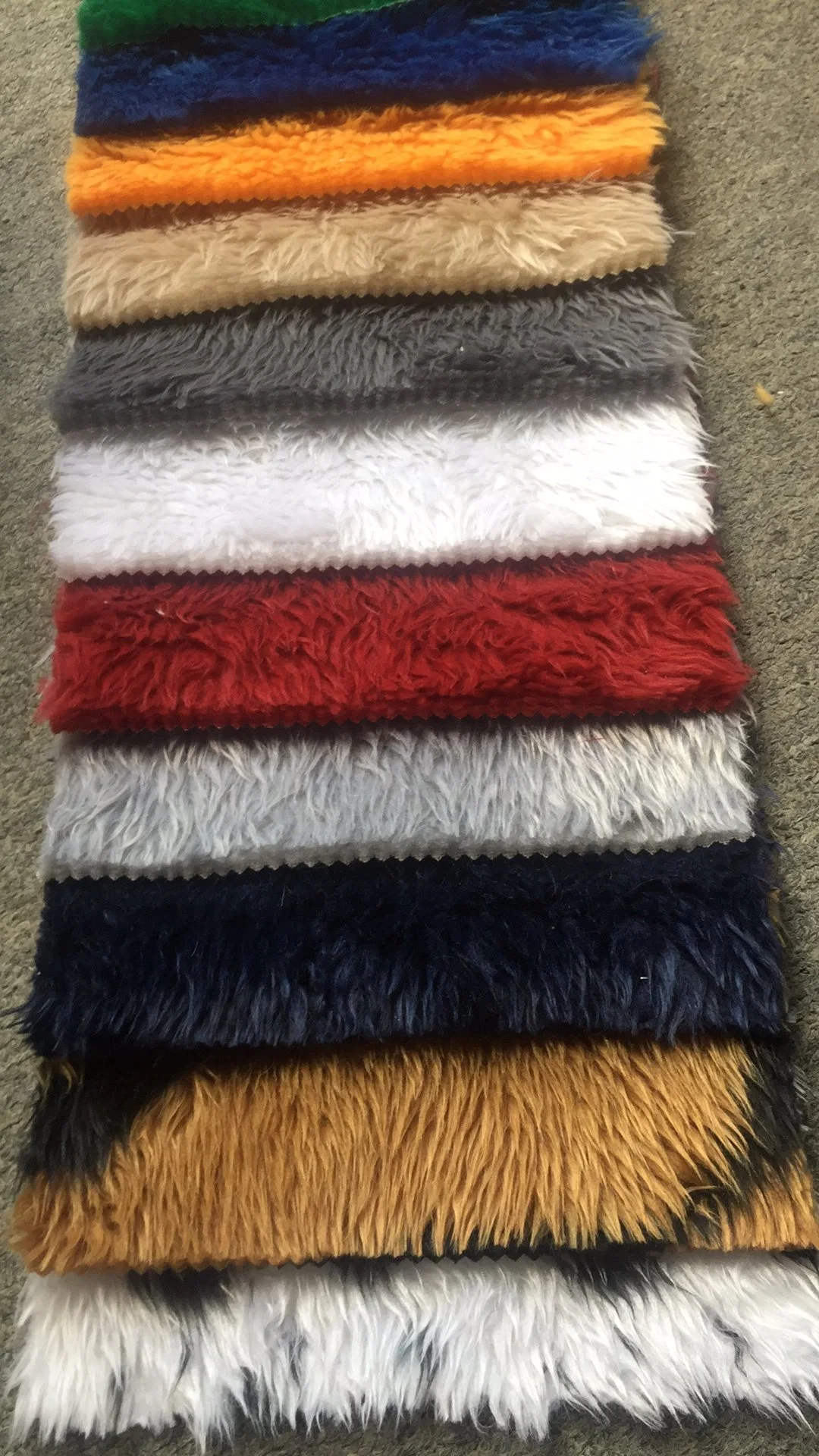 الطباعة من القماش العادي Jacquard Faux التركيبي Fur للسيارة أحذية قبعات لغطاء المقعد