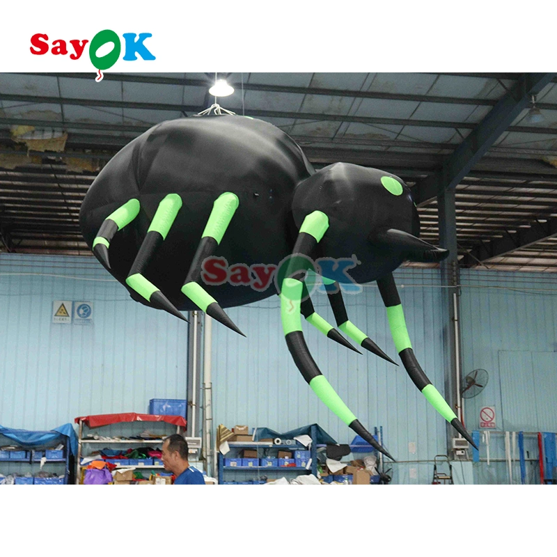 1,5 м Halloween Inflatable Spider Spirit висящий украшения и напольные украшения Для продажи