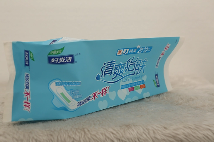 Customized Hygienic Sanitary Pad Wet Wipes Bag