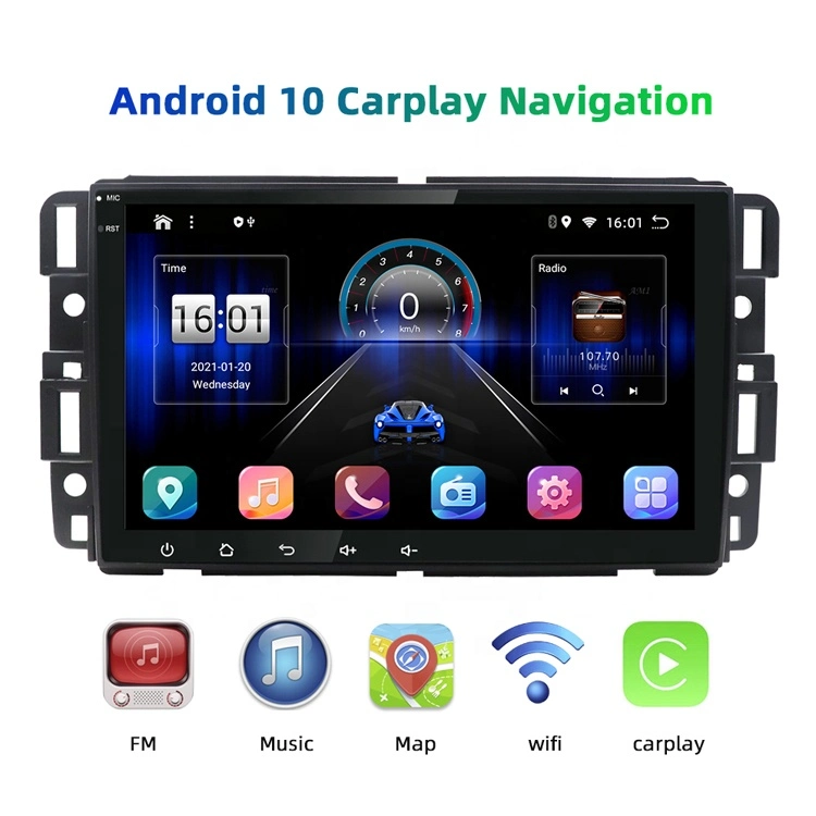 8 pouces 2+32g pour le lecteur Android audio pour voiture GMC