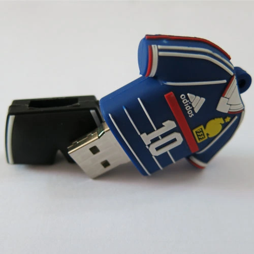 تخصيص الملابس الكروية رقم 10 المزيد من الألوان PVC فلاش USB ناقل الحركة CAN