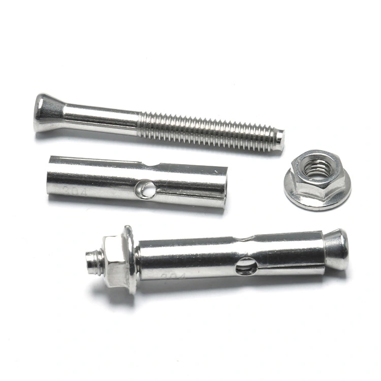 Stainless Steel 304 Heavy Duty Wedge Expansion Sleeve Concrete Anchor Bolt