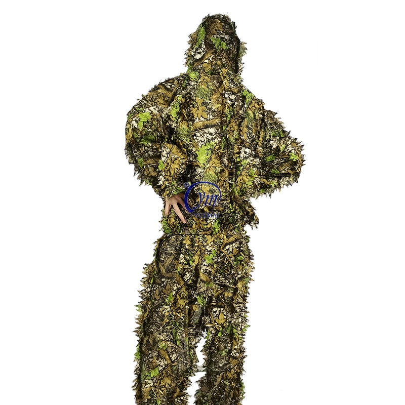 3D de la caza de Maple Leaf ropa traje Ghillie Yowie manto de francotirador