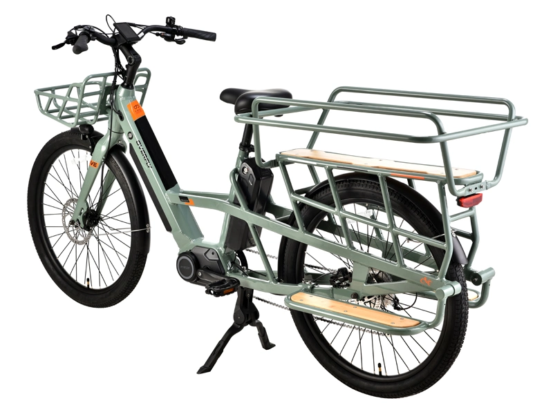 Сертифицированный OEM CE 2 колесный грузовой велосипед с венцовками Электрический грузовой велосипед для продажи