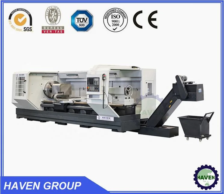 máquina de torno de roscado de tuberías CNC serie QK