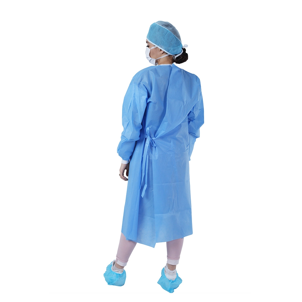 Morntrip Isolation Insulation Non Woven SMS Protective Surgical Disposable Long Sleeve Gowns for Medical