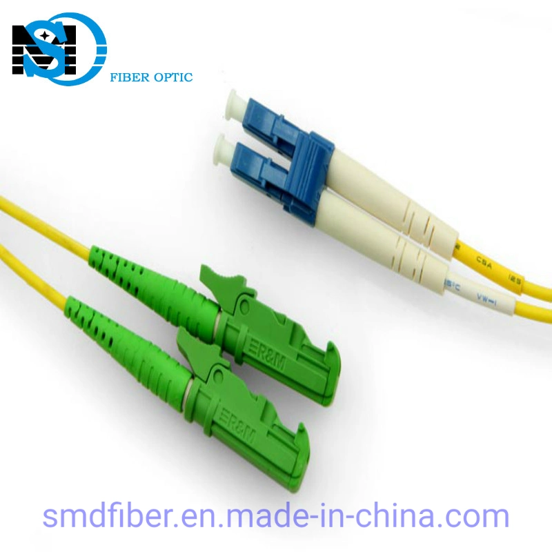 PVC Singlemode Dx E2000/Upc to LC/Upc Fiber Optic Cable