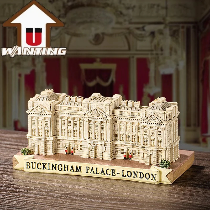 Polyrésine Business cadeau résine Buckingham Palace Building Sculpture Art Sculpture de modèle