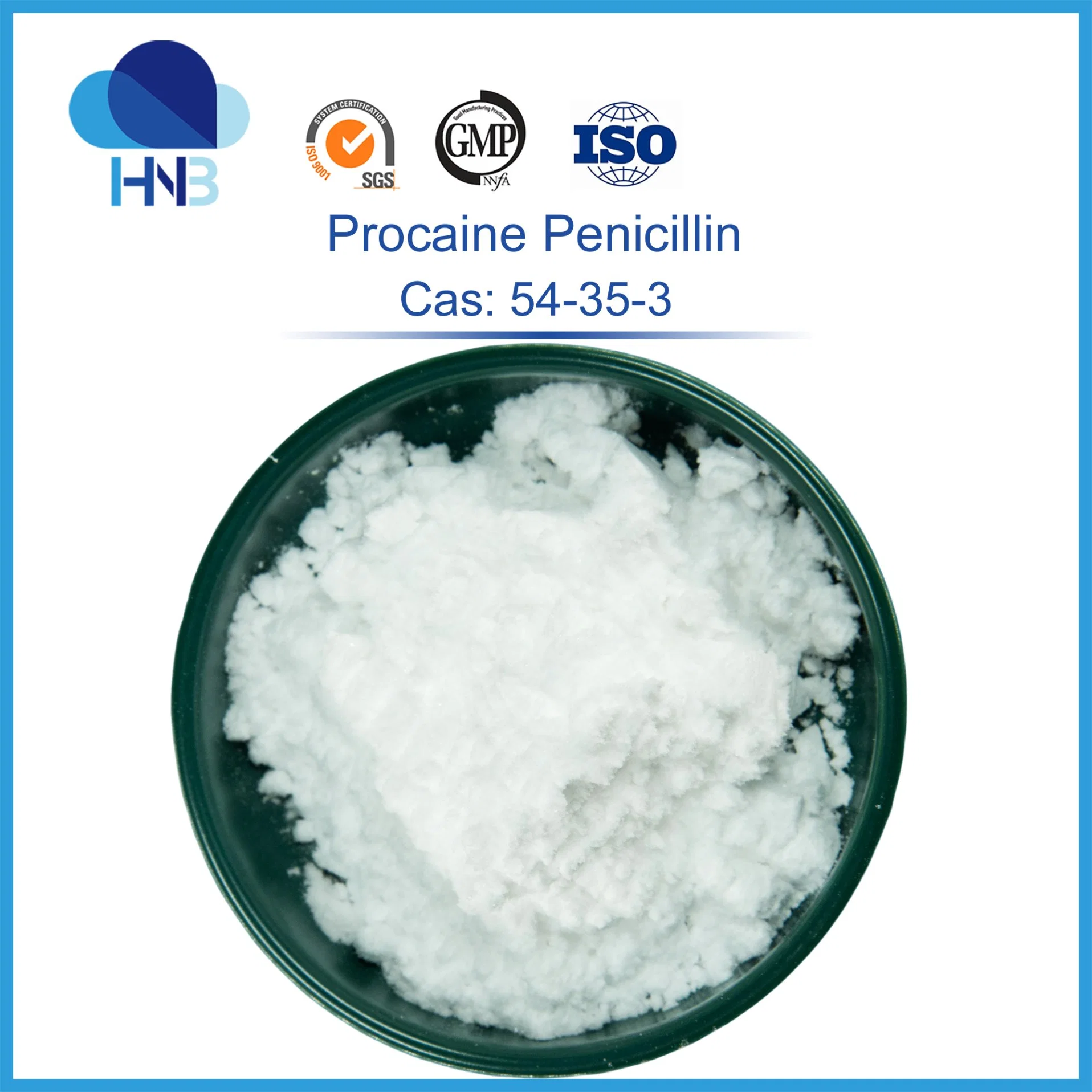 54-35-3 Veterinary Antibiotic Medicine Raw Powder USP/Ep 1 Billion Procaine Benzylpenicillin Procaine Penicillin G