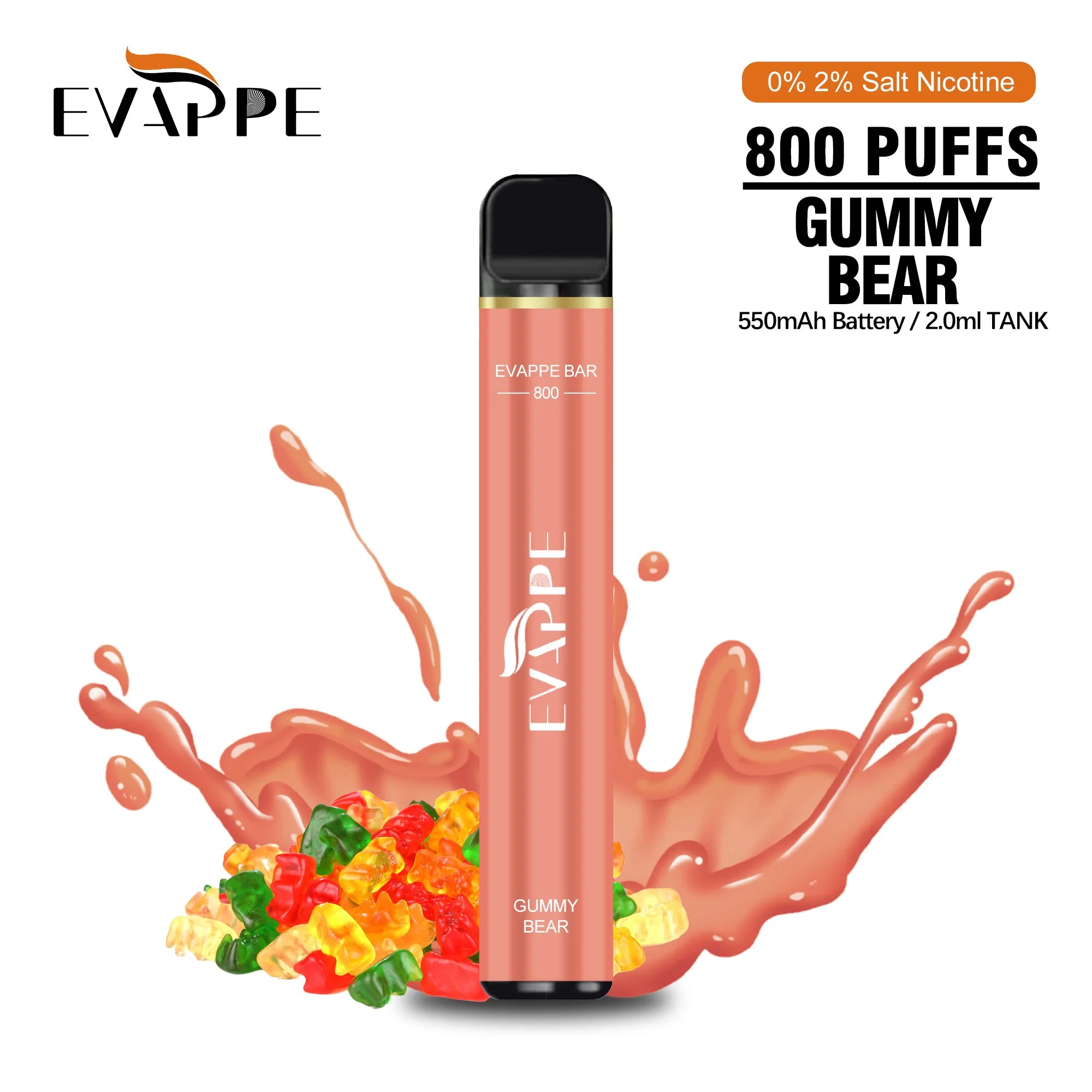 Wholesale/Supplier I Vape Pen Evappe 1500 800 600 Puffs Bar Lux Disposable/Chargeable Electronic Cigarette