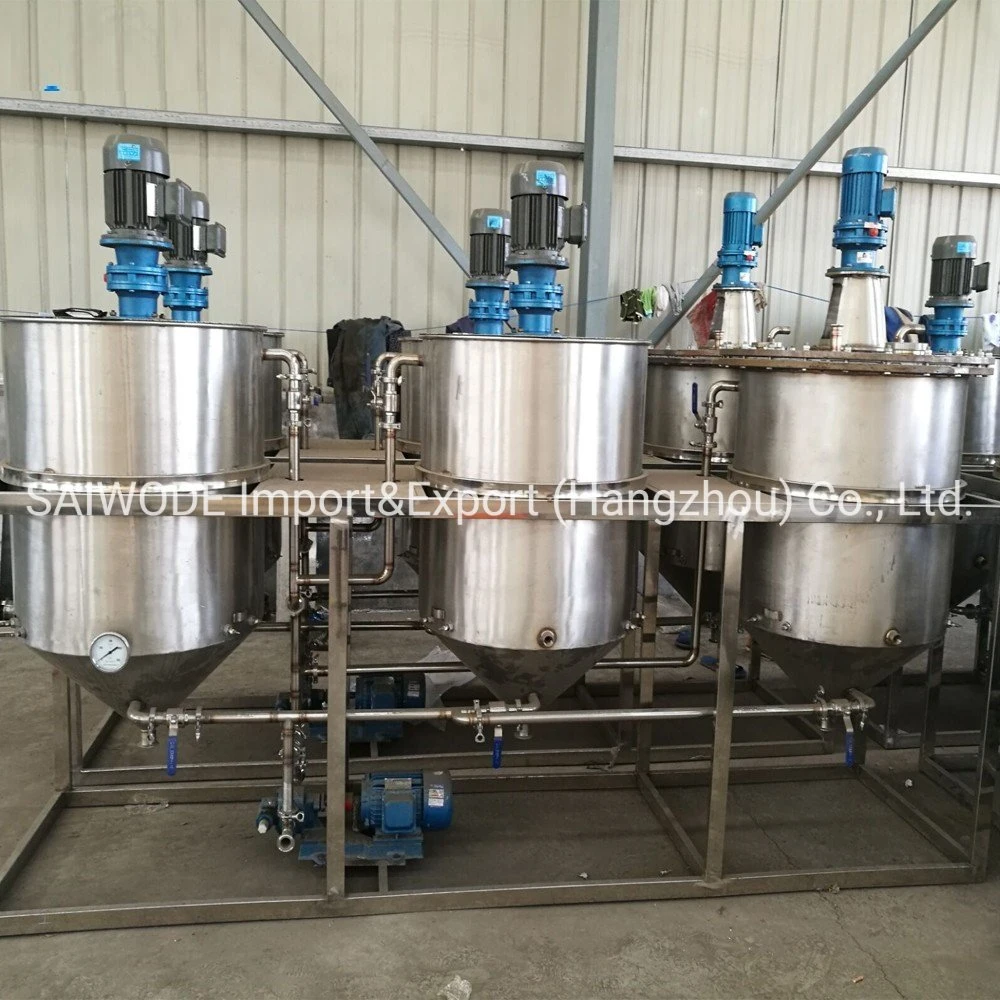 500kg/D Small Sesame Peanut Coconut Oil Refining Plant