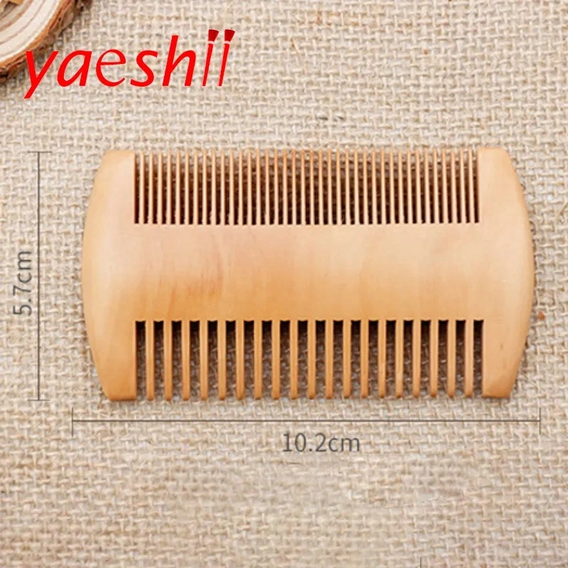 Yaeshii Natural Boar Bristle Beard Brush for Men Bamboo Face Massage to Comb Beards and Mustache