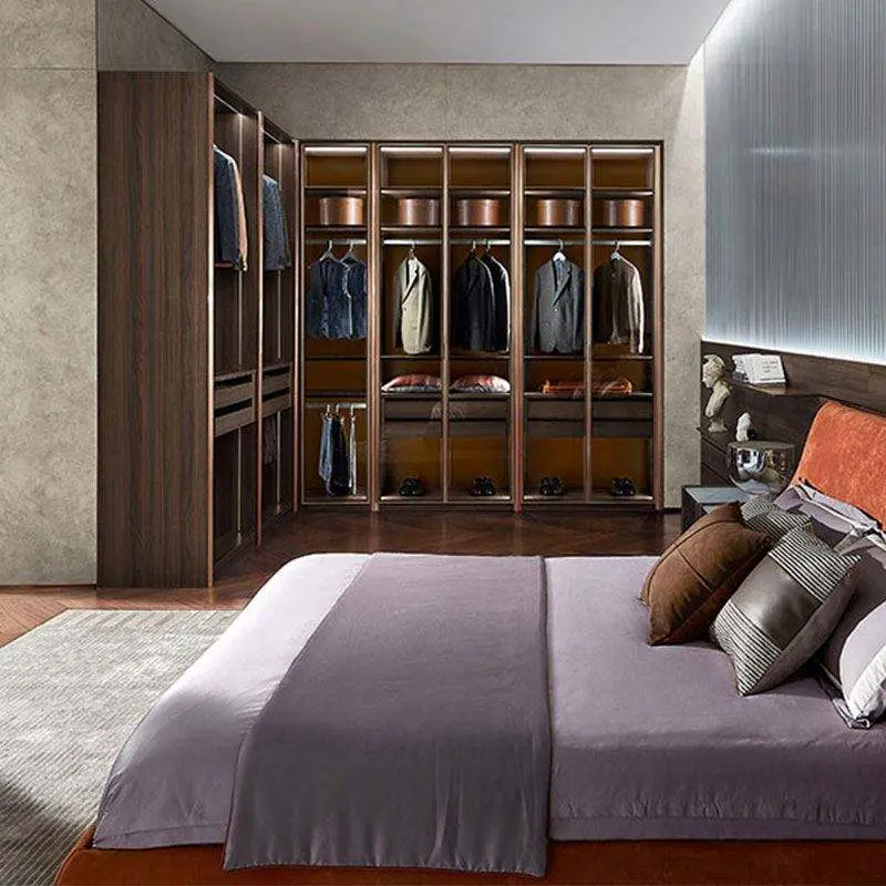 Premium Price List Products Room Sale Online Walk in Closet Cabinet L Shape Wardrobe