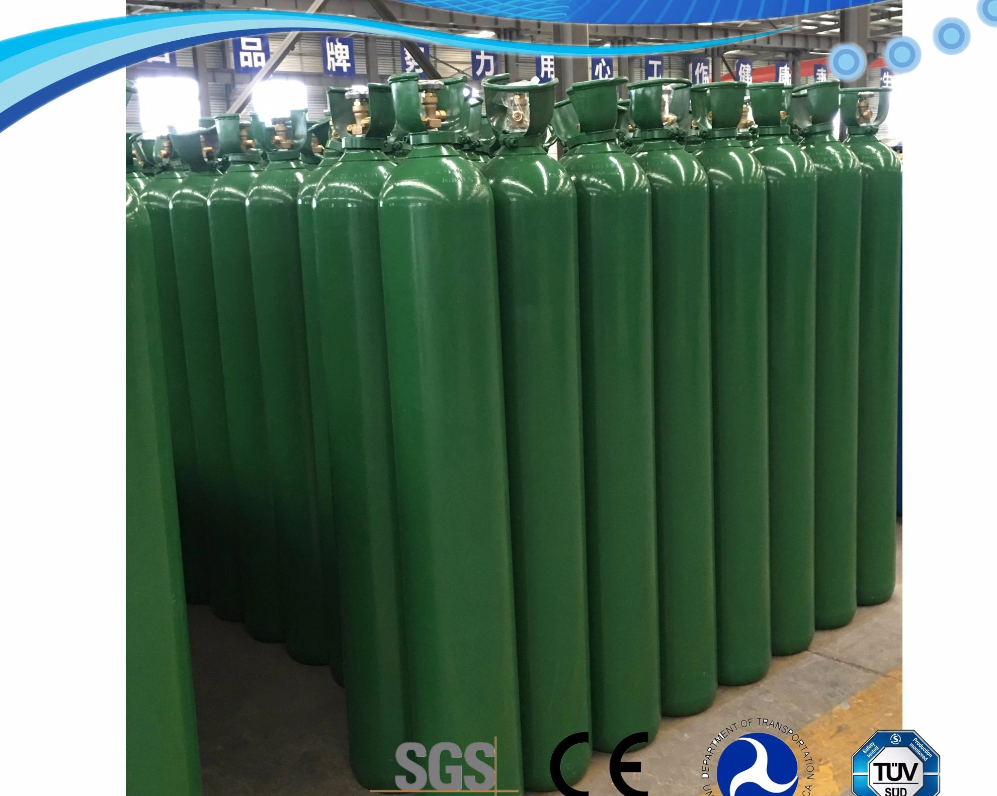 99.999% Argon Gas in 10m3 Gas Cylinder 50L /47L