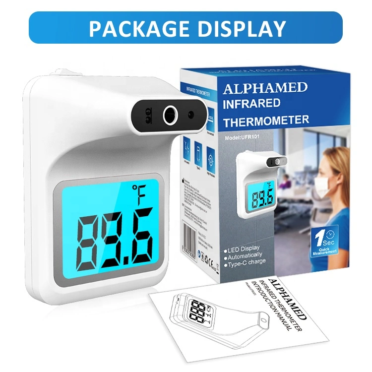 2021 Wholesale Industrial Wall Mounted No Touch Automatic Digital Temperature Measuring Body Forehead Thermometer