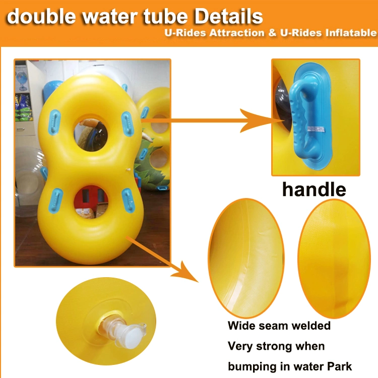 Tube de parc aquatique double gonflable OEM pour parc aquatique