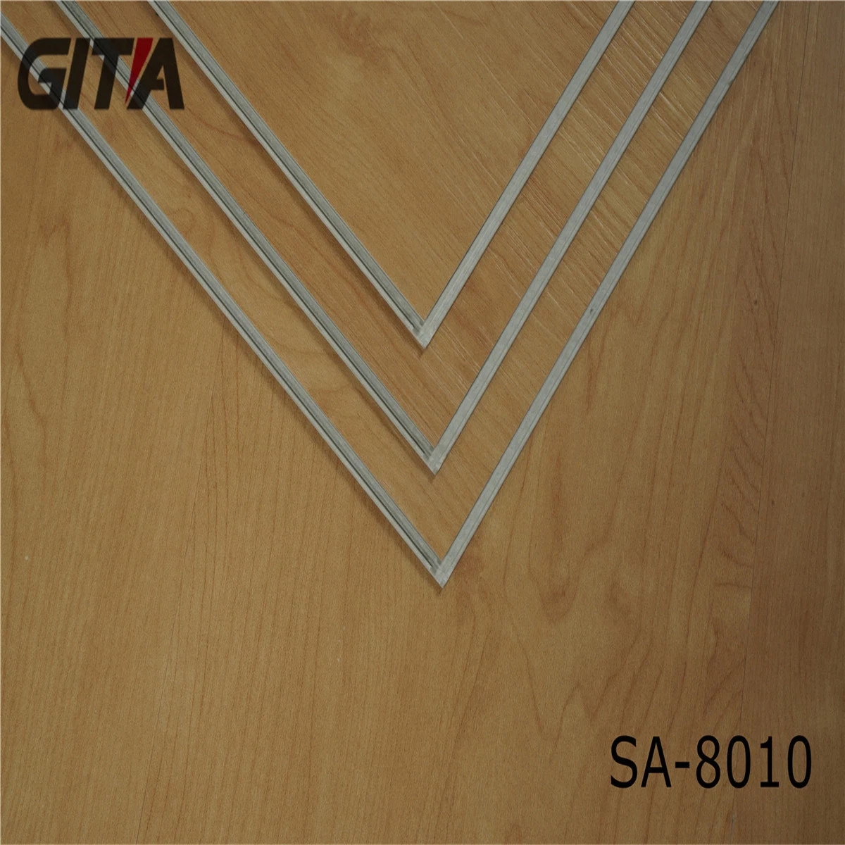 Mantenimiento fácil Herringbone Construcción Unilin Click System SPC Vinyl Plank Suelo