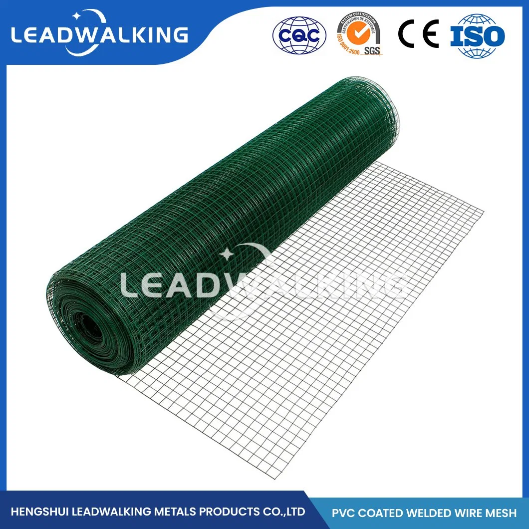 Los halos de acero galvanizado Leadwalking/Fábrica de mallas soldadas de malla de alambre galvanizado mayorista China 10.0x10.0mm Electric galvanizado recubierto de PVC mallas soldadas