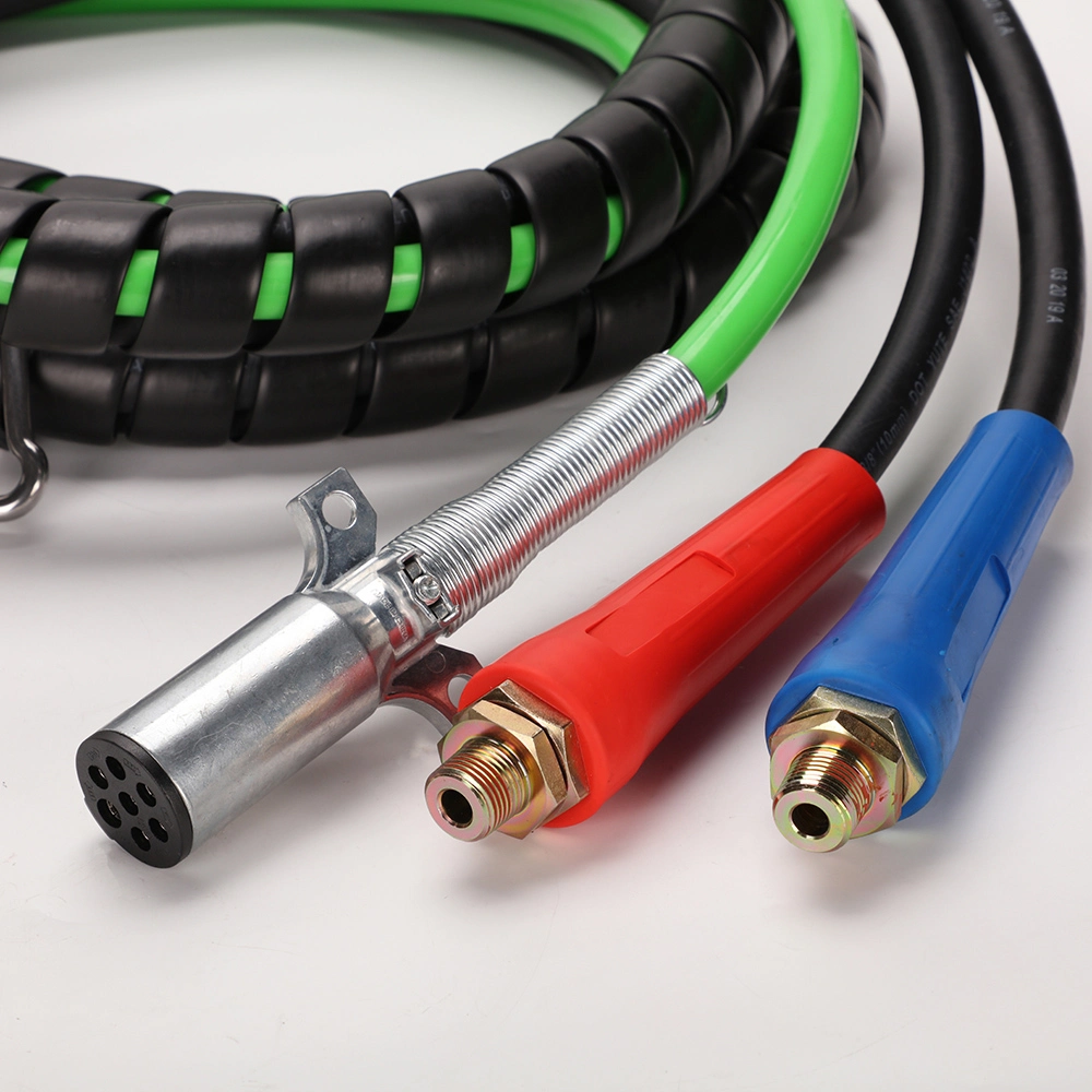 Yute 12FT 3-in-1 Wrap Set ABS Electrical & Rubber Air Line Hose Assemblies