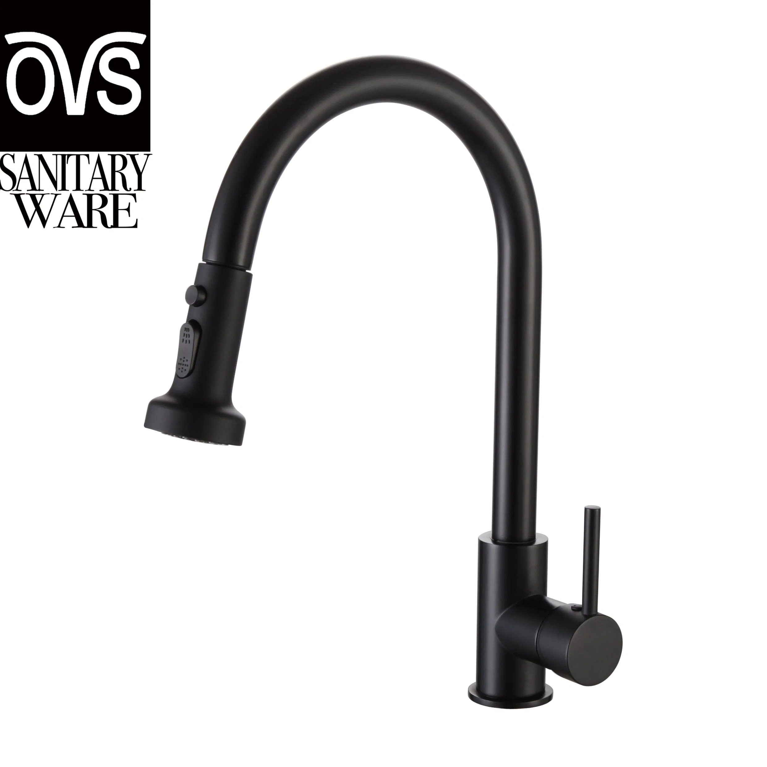 304 Stainless Steel Single Handle Pull out Kitchen Faucet