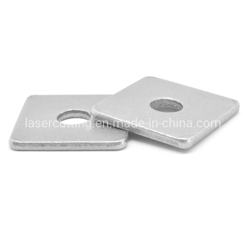 Alimentação M16 M20 M24 75mm Chapas Galvanizadas arruela quadrada do desenho para linha de alimentação