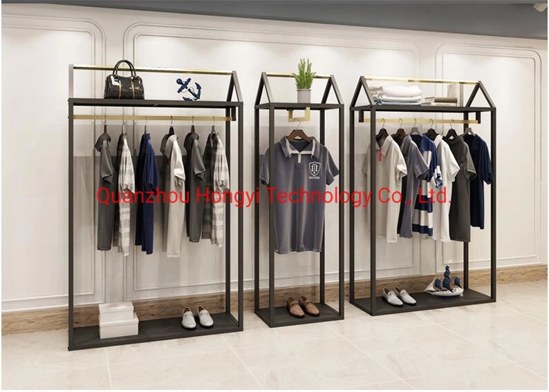 Modern Men&prime; S Clothing Shop Furniture Design Garment Store Cloth Display Stand Clothes Shelf