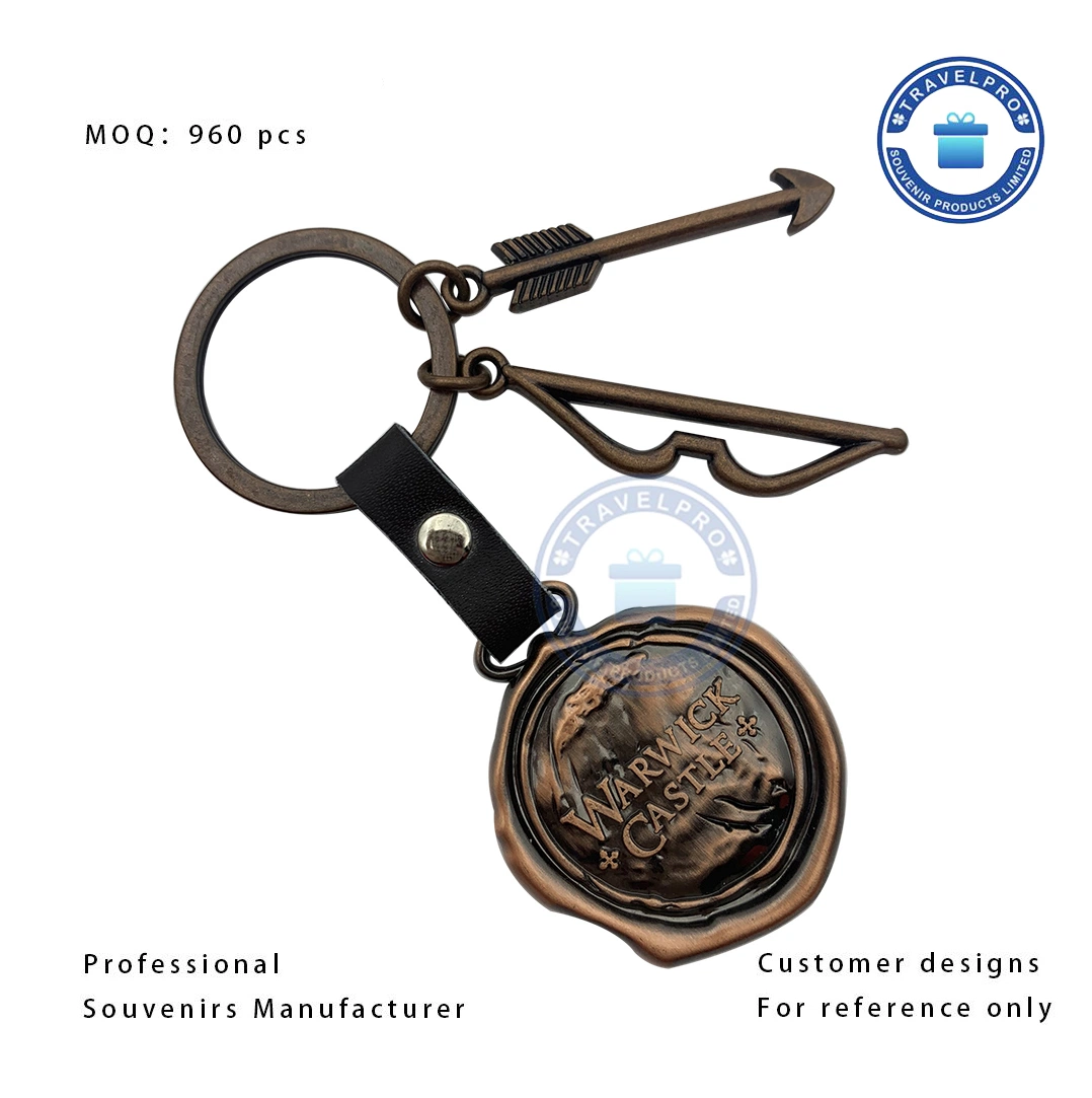 Wholesale Custom Logo Metal Keychain Blank Key Holder Ring