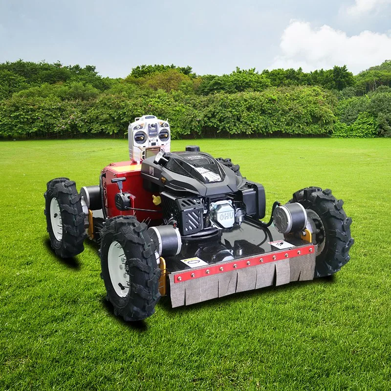 Auf Lager 4WD Mini Smart Self Robot Remote Control Rasen Mäher für Gartenbauernhof