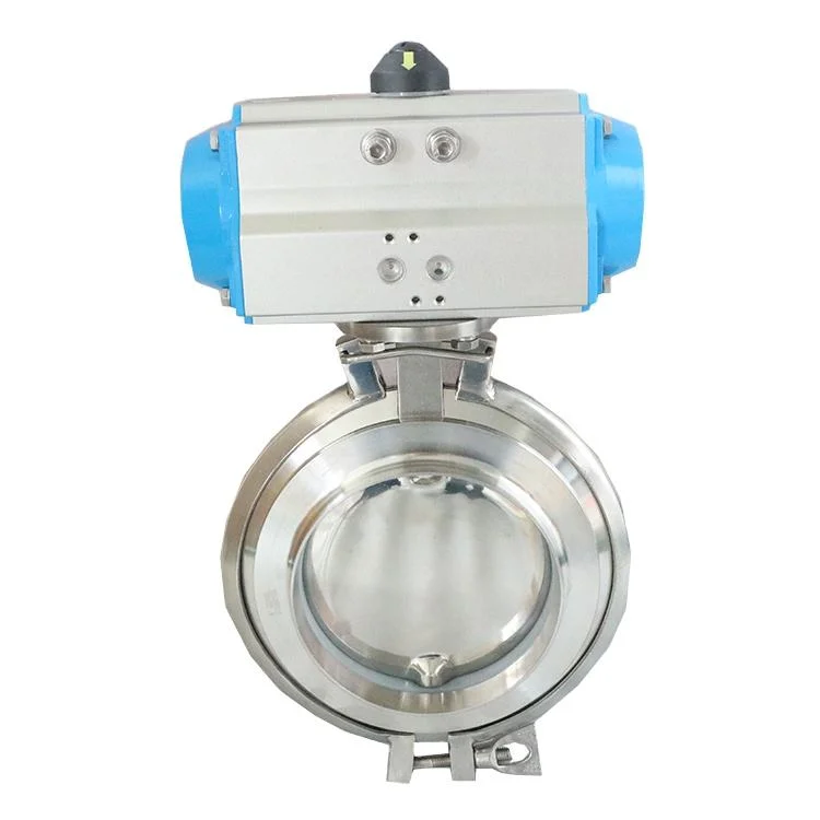 Sanitary Stainless Steel Soft Sealing Butterfly Valve Mixing Hopper Powder Butterfly Valve