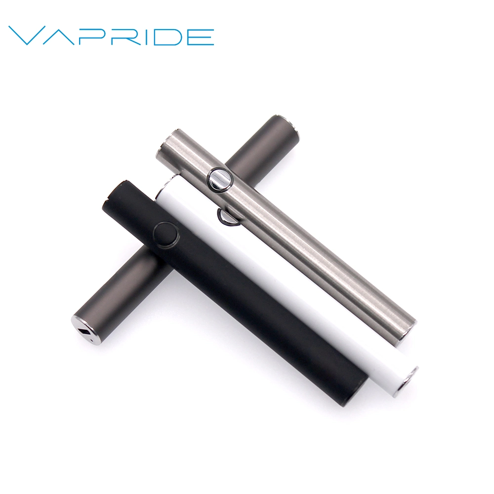 High quality/High cost performance  380mAh 510 Thread Rechargeable Vape Pen Battery with Preheating Preheat Button Voltage Adjustable Customized Custom Logo