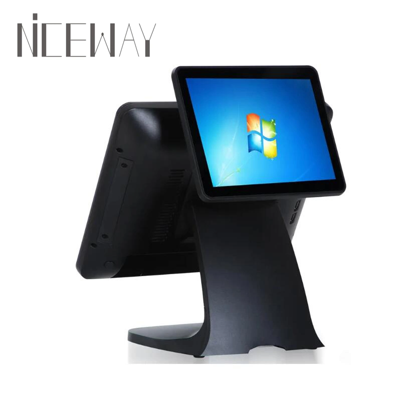 12 Inch Customer Display Dual 15 Inch Touch Screen POS Terminal