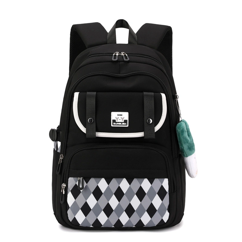 Multiple Repurchase Leisure Diamond Checkered Pattern Comfortable Backpack School Bag