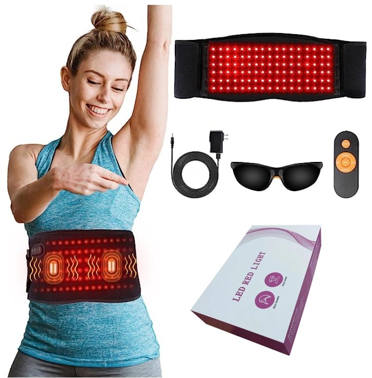 Body Slim Shaper Massage Belt Infrred Red Light Therapy Heated Waist Massage Belt