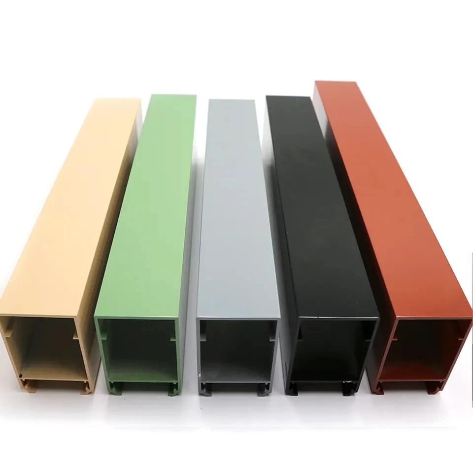 Square Tubes Extruded Aluminum Customized Color OEM Dies with Surface Finish Temper Mill Finish