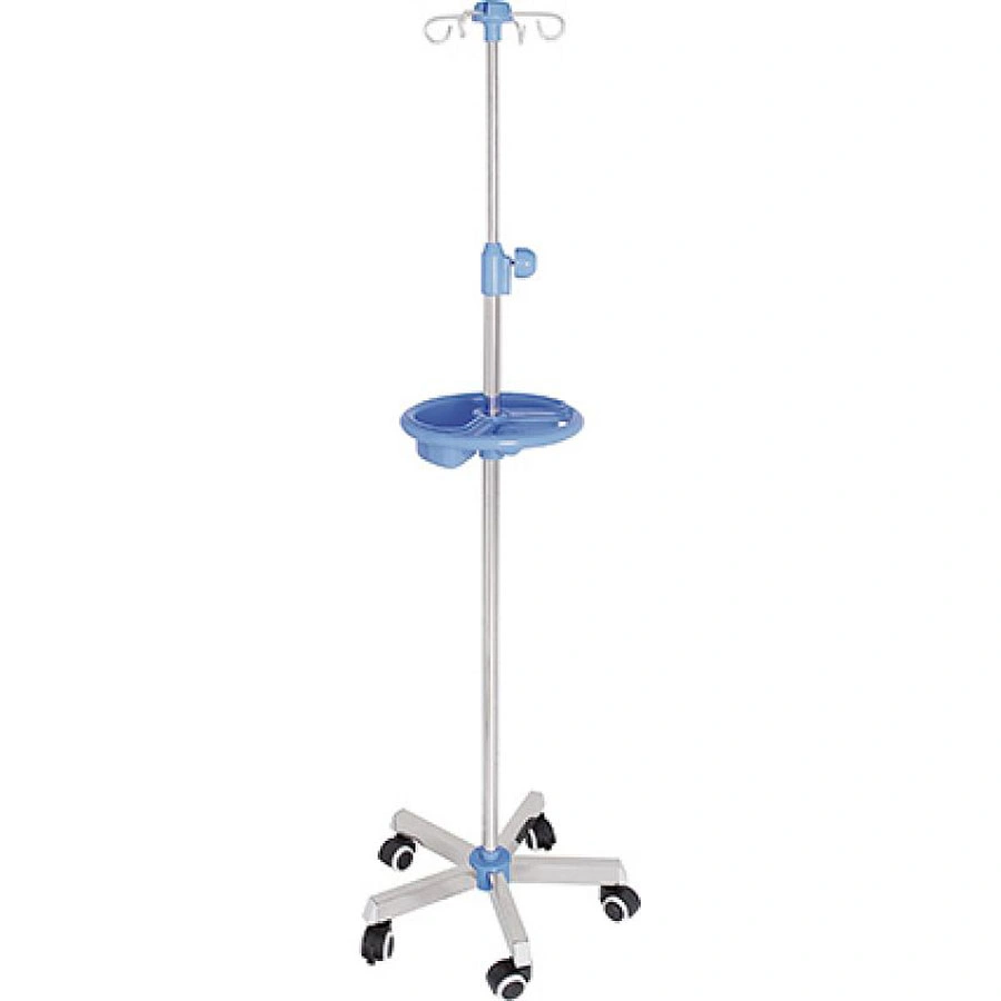 IV Pole Hospital Drip Stand Hospital Foldable Height Adjustable Drip Stand Infusion Stand