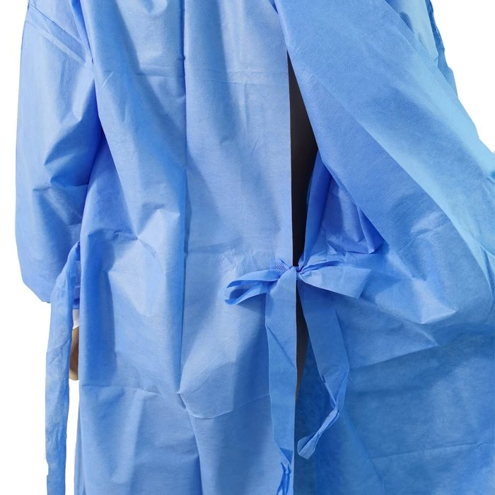 En13795 Antistatic Sterilized Reinforced Gowns Hygienic Anti Bacteria and Virus Invading Surgical Cloak Non Woven Surgical Coat Non Woven Medical Disposables