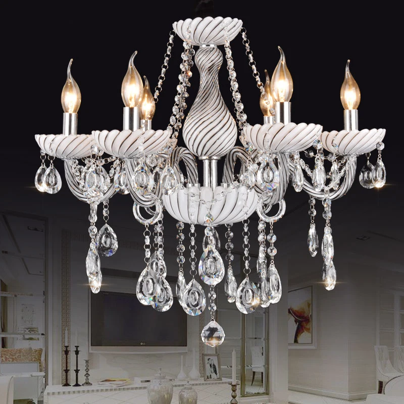 Orbit Chandelier with Crystals for Living Room Dining Room Lighting (WH-CY-136)