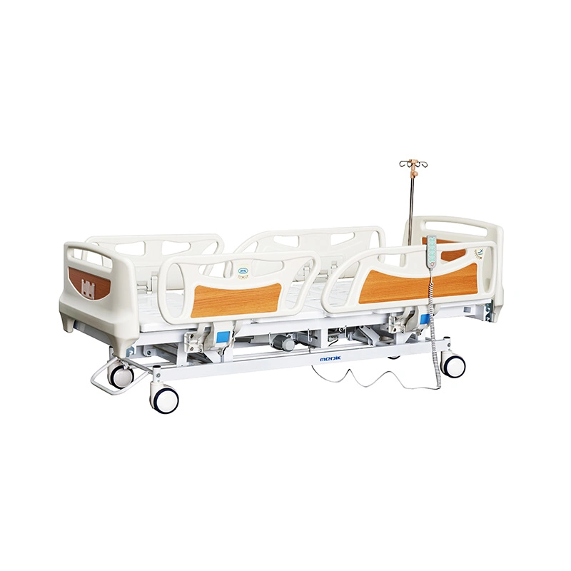 Ya-D5-7 Economic Five Function Electric Adjustable Bed Nursing ICU Hospital Bed with Side Rail Control