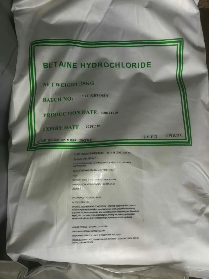 Betaine 98% Hydro-Chloride Feed Grade