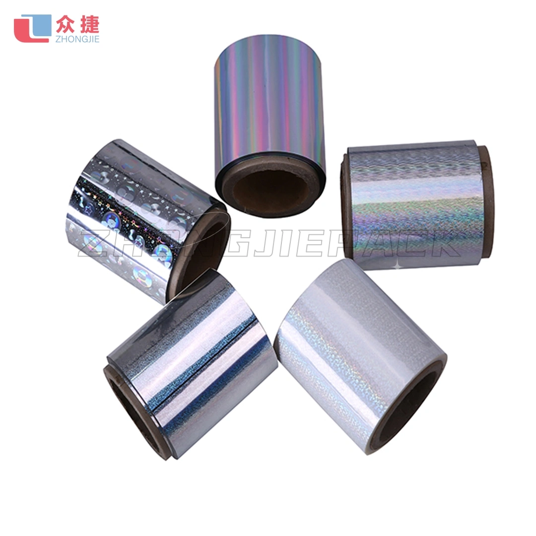 Plastic Roll Metallized Holographic Glitter Film Pet BOPP Thermal Lamination Film